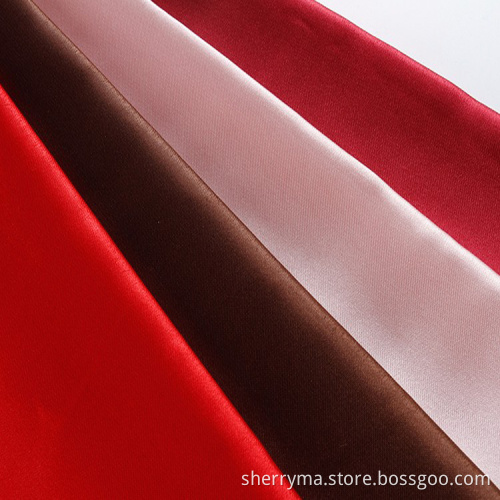 Multicolor shine woven silk fabric weeding satin